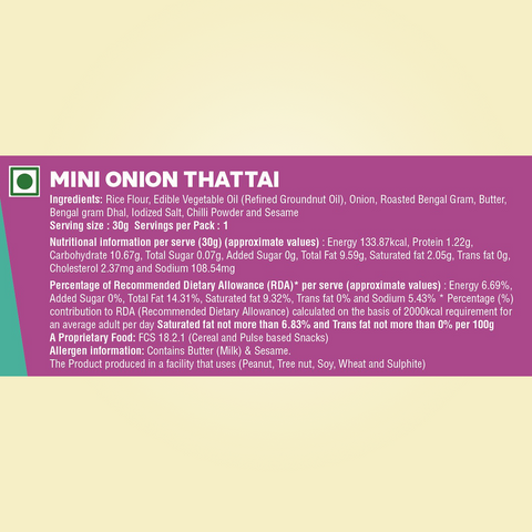 Onion Thattai